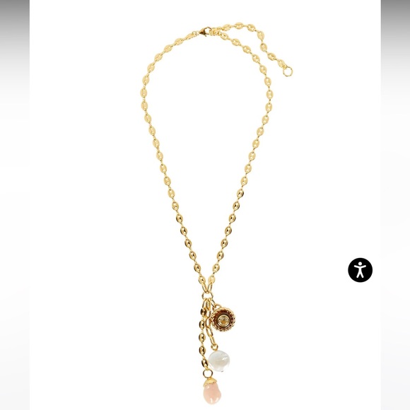 LIZZIE FORTUNATO Anchor Lariat Charm Necklace - Picture 2 of 8